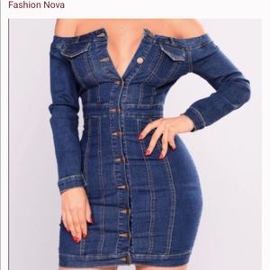 Fashion nova jean dress